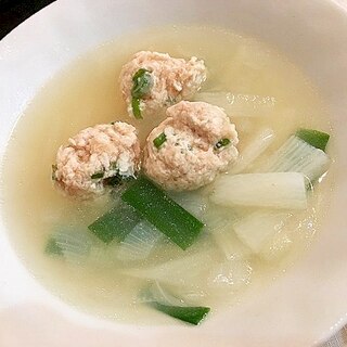 大根と鶏団子のスープ